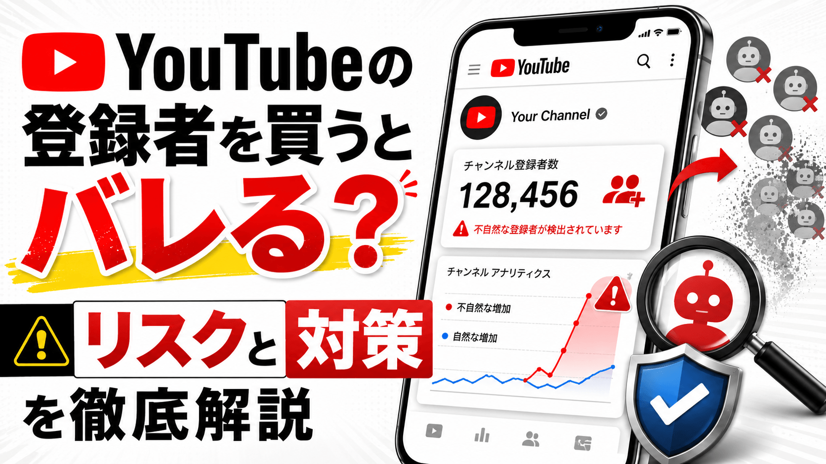 YouTubeの登録者を買うとバレる？リスクと対策を徹底解説